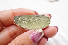 画像をギャラリービューアに読み込む, 8/20(#39-41)宝石質 プレナイト ラブラドライト 銀製 ブローチ 銀製フレーム