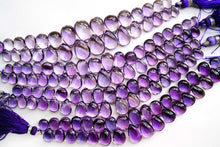 画像をギャラリービューアに読み込む, (#18-21)宝石質 アフリカン アメシスト スムース ペアシェイプ