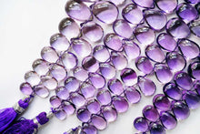 画像をギャラリービューアに読み込む, (#18-21)宝石質 アフリカン アメシスト スムース ペアシェイプ