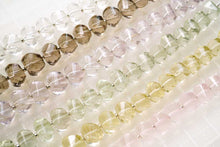 画像をギャラリービューアに読み込む, (10pcs/1連)宝石質 レモンクォーツ ツイステッドロンデル スクリューロンデル