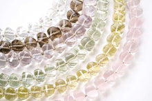 画像をギャラリービューアに読み込む, (10pcs/1連)宝石質 グリーンアメシスト ツイステッドロンデル スクリューロンデル