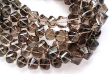 画像をギャラリービューアに読み込む, (10pcs/1連)宝石質 スモーキークォーツ ツイステッドロンデル スクリューロンデル