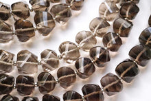 画像をギャラリービューアに読み込む, (10pcs/1連)宝石質 スモーキークォーツ ツイステッドロンデル スクリューロンデル