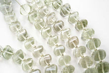 画像をギャラリービューアに読み込む, (10pcs/1連)宝石質 グリーンアメシスト ツイステッドロンデル スクリューロンデル