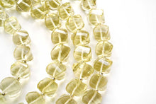 画像をギャラリービューアに読み込む, (10pcs/1連)宝石質 レモンクォーツ ツイステッドロンデル スクリューロンデル