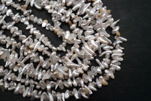 画像をギャラリービューアに読み込む, (短い/長い)あこや 真珠 40cm ほんのりグレー ケシ パール