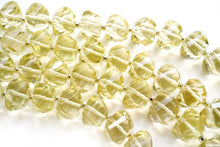 画像をギャラリービューアに読み込む, (10pcs/1連)宝石質 レモンクォーツ ツイステッドロンデル スクリューロンデル