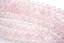 Load image into Gallery viewer, (10pcs/1連)宝石質 ローズクォーツ ツイステッドロンデル スクリューロンデル