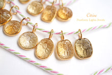 画像をギャラリービューアに読み込む, (No.1-20)宝石質 シトリン Silver925 K18GP フラワーカービング