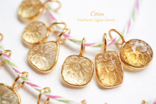 画像をギャラリービューアに読み込む, (No.1-20)宝石質 シトリン Silver925 K18GP フラワーカービング