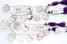 Load image into Gallery viewer, (1 row 18cm) Super Seven/Elestial Quartz Double Hole Fancy Cut