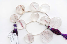 Load image into Gallery viewer, (1 row 18cm) Super Seven/Elestial Quartz Double Hole Fancy Cut