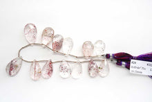 Load image into Gallery viewer, (1 row 18cm) Super Seven/Elestial Quartz Double Hole Fancy Cut