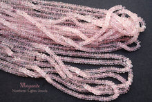 Load image into Gallery viewer, (Half Strand/1 Strand) Fine Morganite Pink Aquamarine Large Button Cut 3-6mm