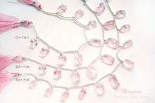 画像をギャラリービューアに読み込む, (ペア/1連)宝石質 モルガナイト ピンクアクアマリン クッションカット