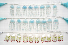 Load image into Gallery viewer, (4/6/10 grains) high quality rock crystal lozenge back carving beads rhombus