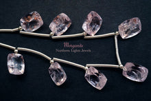 画像をギャラリービューアに読み込む, (ペア/1連)宝石質 モルガナイト ピンクアクアマリン クッションカット