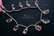 画像をギャラリービューアに読み込む, (ペア/1連)宝石質 モルガナイト ピンクアクアマリン クッションカット