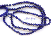 画像をギャラリービューアに読み込む, 上質 ラピスラズリ カット入り丸玉 2.4mm