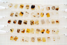 画像をギャラリービューアに読み込む, (No.1-5)モンタナアゲート スライス フェイス穴 スライスカット