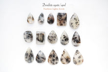 画像をギャラリービューアに読み込む, 8/29(No.1-20/粒売り)【模様はっきり】デンドライトアゲート カボション 上部穴あき