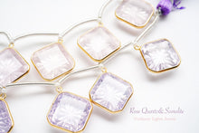 Load image into Gallery viewer, (4/6/10 grains) high quality rock crystal lozenge back carving beads rhombus