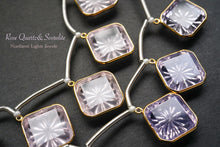 Load image into Gallery viewer, (4/6/10 grains) high quality rock crystal lozenge back carving beads rhombus