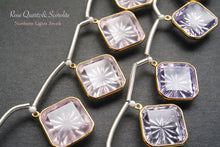 Load image into Gallery viewer, (4/6/10 grains) high quality rock crystal lozenge back carving beads rhombus
