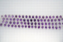 画像をギャラリービューアに読み込む, (半連/1連)宝石質 アメシスト シャンデリアカット マイクロカット