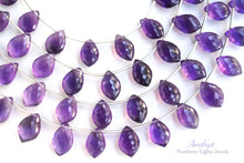 画像をギャラリービューアに読み込む, (半連/1連)宝石質 アメシスト シャンデリアカット マイクロカット