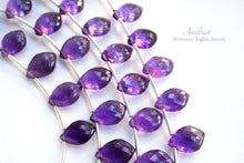画像をギャラリービューアに読み込む, (半連/1連)宝石質 アメシスト シャンデリアカット マイクロカット
