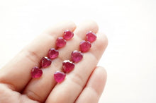 画像をギャラリービューアに読み込む, (1粒売り)天然ルビー ルース ハートシェイプ ファセットカット 9.5-10mm 穴無し - Northern Lights Jewels