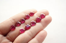 画像をギャラリービューアに読み込む, (1粒売り)天然ルビー ルース ハートシェイプ ファセットカット 9.5-10mm 穴無し - Northern Lights Jewels