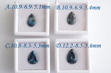 画像をギャラリービューアに読み込む, (a~d)大粒ロンドンブルートパーズ ルース10×10×6mm ペアシェイプカット ファセットカット 穴無し - Northern Lights Jewels