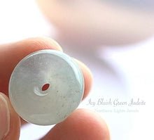 画像をギャラリービューアに読み込む, 宝石質 ミャンマー産 天然 氷翡翠 ドーナツ型 壁 (へき)
