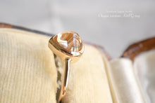 画像をギャラリービューアに読み込む, 上質オレゴンサンストーン K18ピンクゴールド 12号 華奢リング