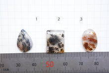 画像をギャラリービューアに読み込む, 6/20(粒売り)【模様はっきり】デンドライトアゲート カボション 上部穴あき