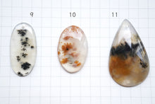 画像をギャラリービューアに読み込む, 6/20(粒売り)【模様はっきり】デンドライトアゲート カボション 上部穴あき
