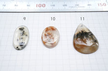 画像をギャラリービューアに読み込む, 6/20(粒売り)【模様はっきり】デンドライトアゲート カボション 上部穴あき