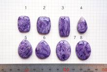 Load image into Gallery viewer, (Grain Selling) High Quality Charoite Cabochon Perforated Top
