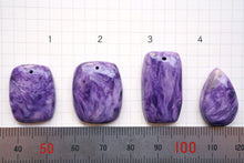 Load image into Gallery viewer, (Grain Selling) High Quality Charoite Cabochon Perforated Top