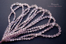 画像をギャラリービューアに読み込む, (1連サイズグラデーション)高品質モルガナイト ピンクアクアマリン スムースオーバル