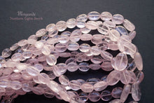 画像をギャラリービューアに読み込む, (1連サイズグラデーション)高品質モルガナイト ピンクアクアマリン スムースオーバル