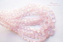 画像をギャラリービューアに読み込む, (1連サイズグラデーション)高品質モルガナイト ピンクアクアマリン スムースオーバル