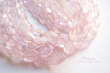画像をギャラリービューアに読み込む, (1連サイズグラデーション)高品質モルガナイト ピンクアクアマリン スムースオーバル