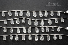 Load image into Gallery viewer, (10 grains per row) High quality rock crystal shell conch carving