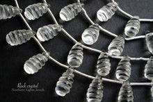 Load image into Gallery viewer, (10 grains per row) High quality rock crystal shell conch carving