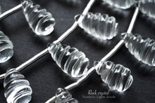 Load image into Gallery viewer, (10 grains per row) High quality rock crystal shell conch carving