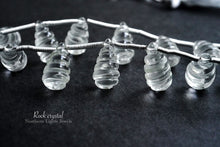 Load image into Gallery viewer, (10 grains per row) High quality rock crystal shell conch carving