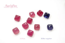 Load image into Gallery viewer, (Grain) Glass Filled Ruby/Sapphire Sugar Loaf Loose